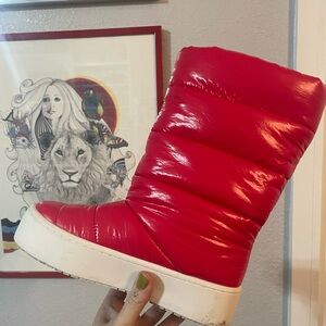 Jeffrey Campbell women's 5 snowed in 2 platform snow boots